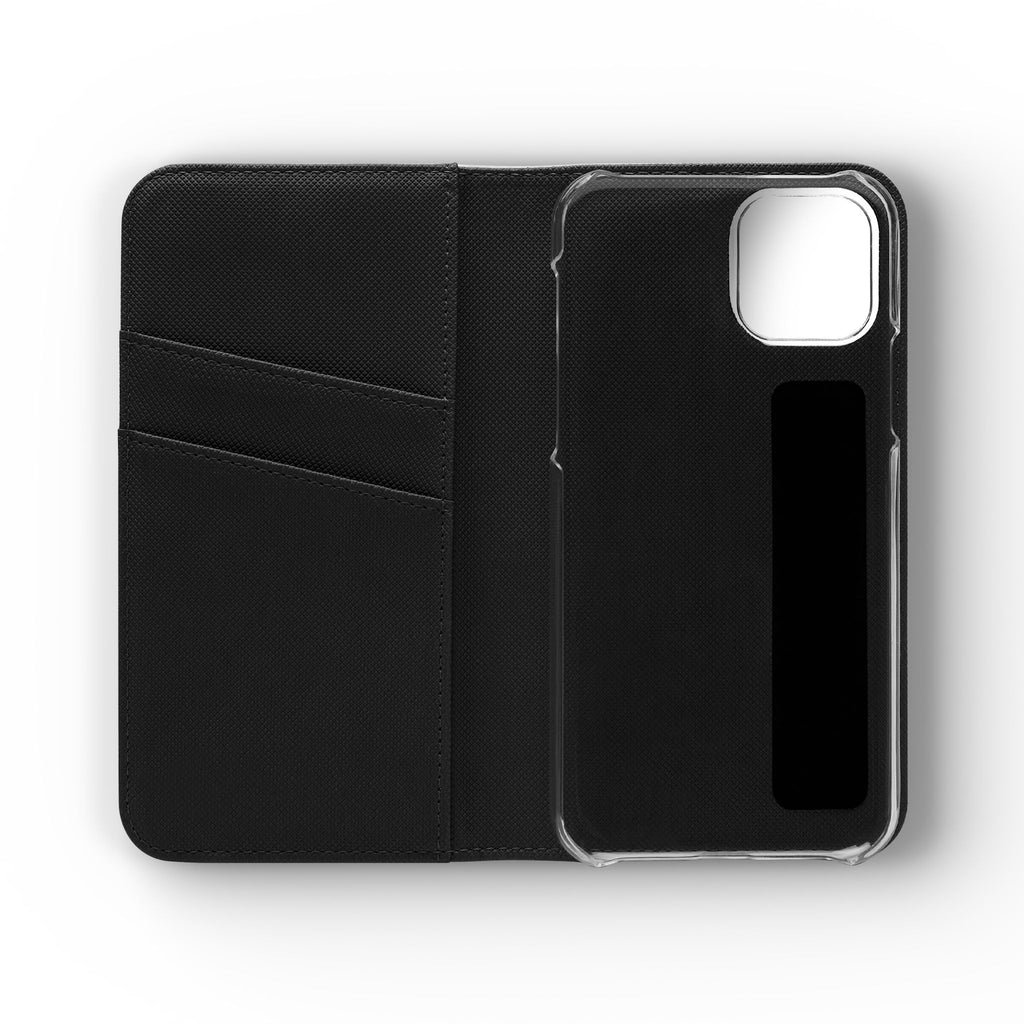 Christian Watercolor Heart Flip Case — "Trust in the Lord with all thine heart" Phone Wallet