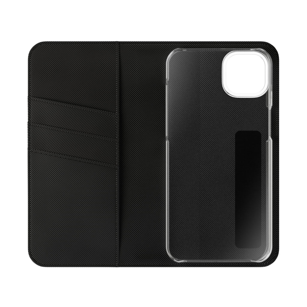 Christian Watercolor Heart Flip Case — "Trust in the Lord with all thine heart" Phone Wallet