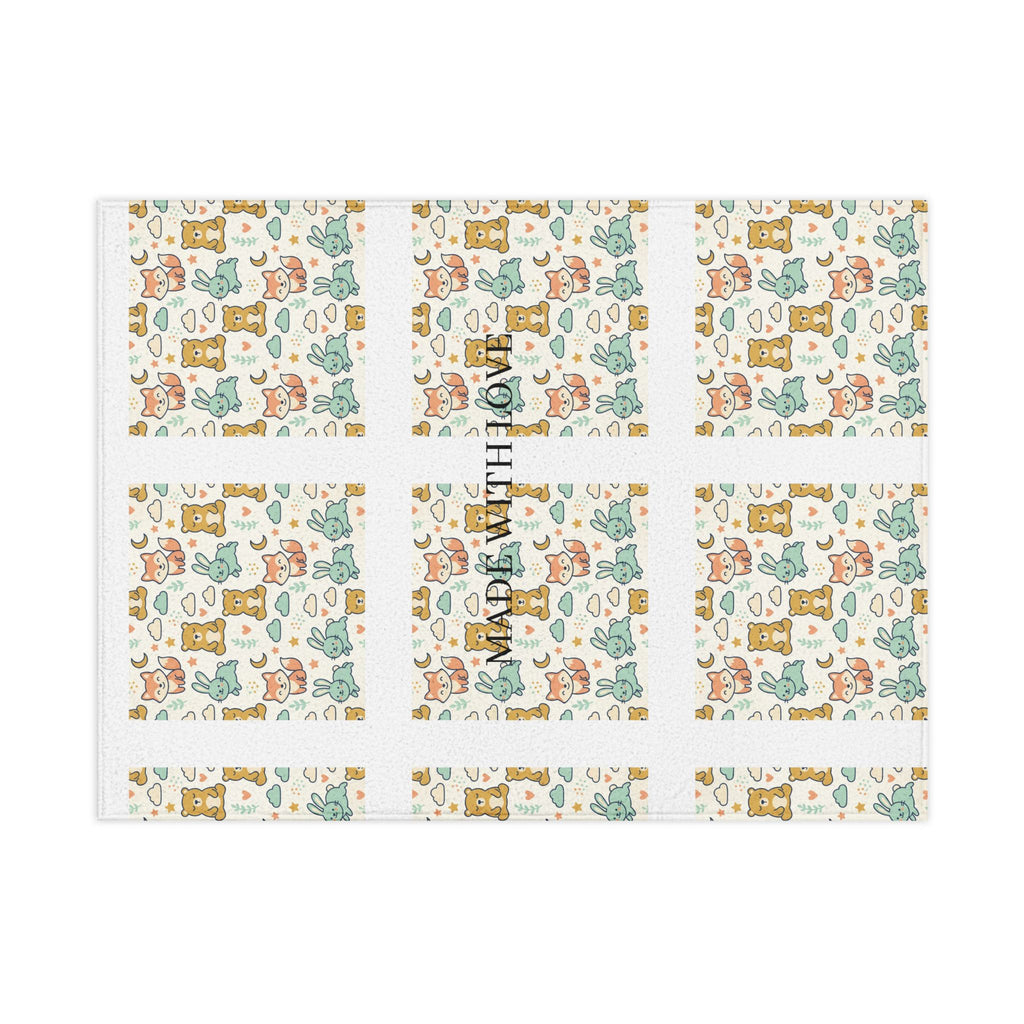 Toddler Blanket — Whimsical Forest Animals Baby Blanket (Made With Love)