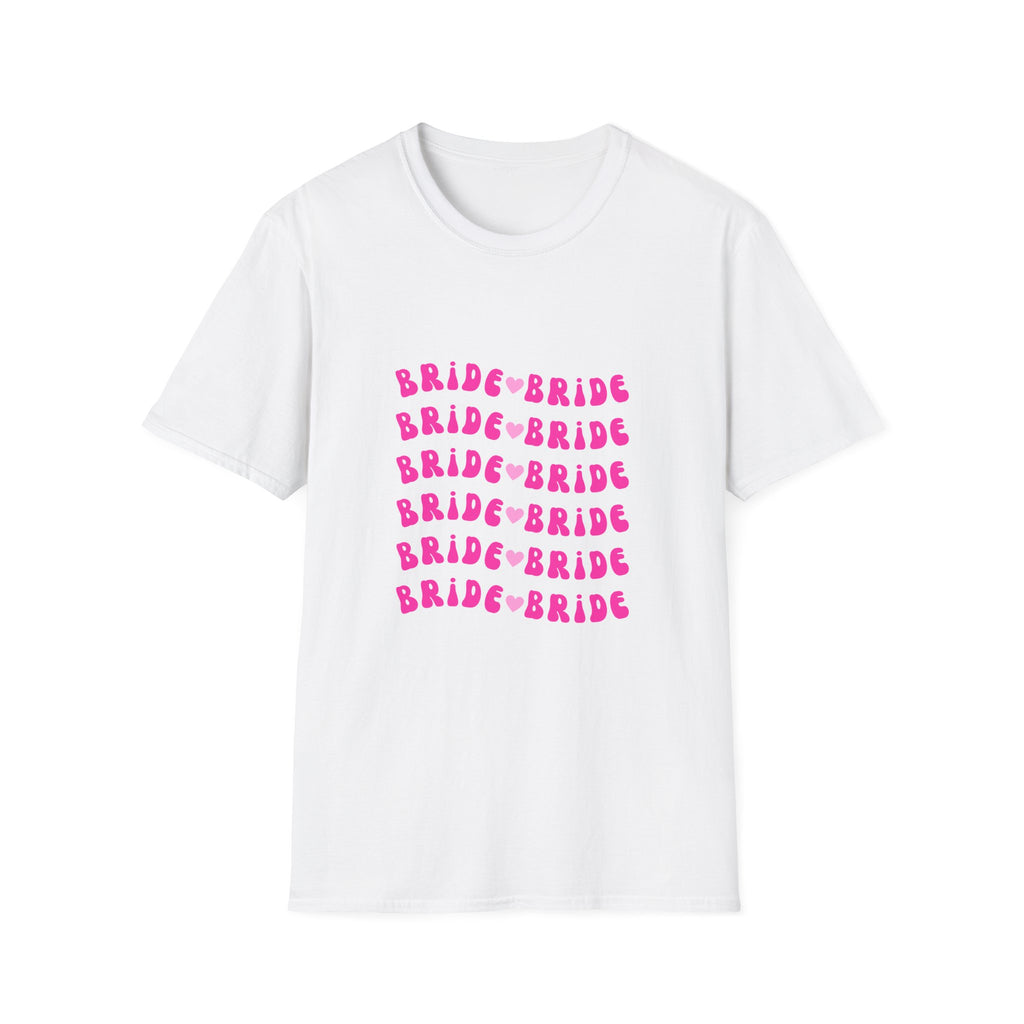 Bride Repeat Graphic T-Shirt — Pink Bachelorette Party Tee