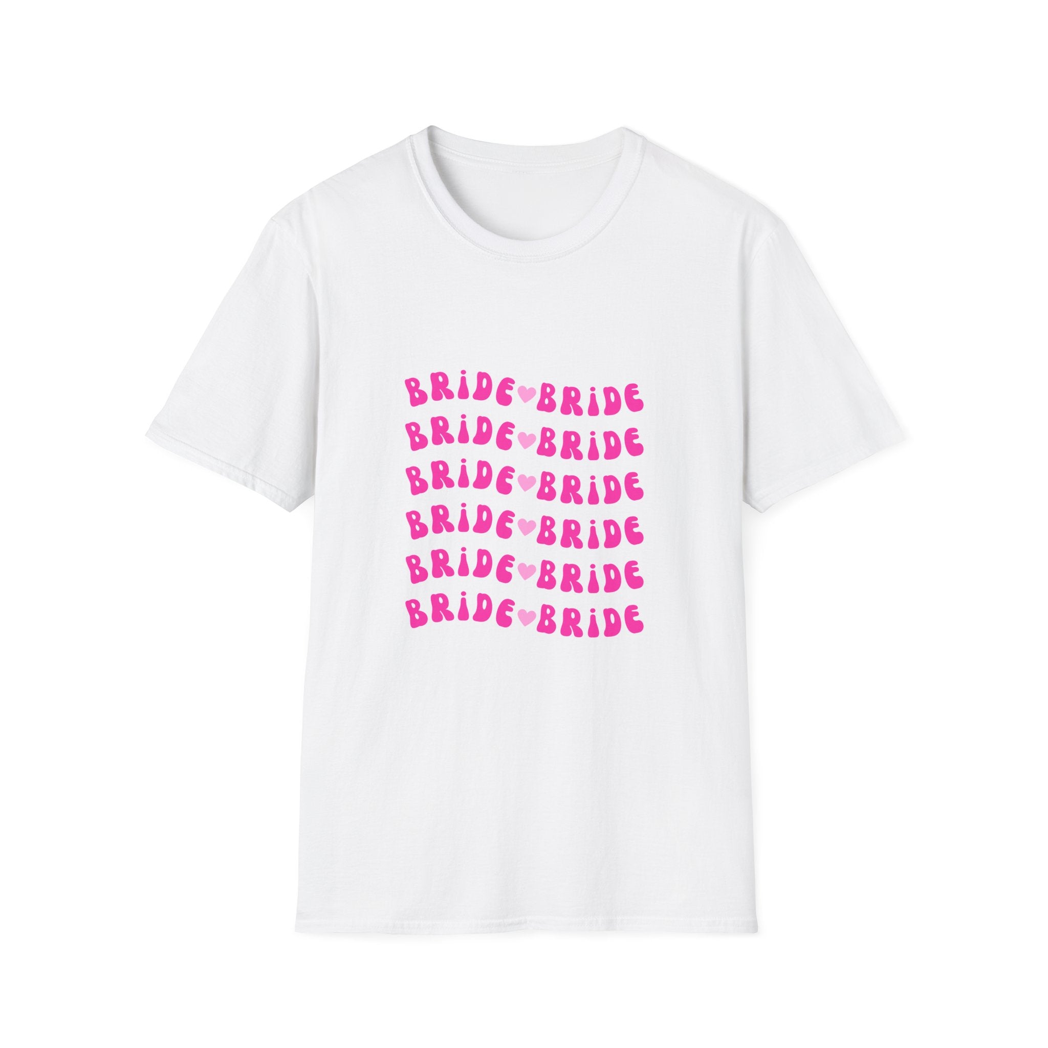 Bride Repeat Graphic T-Shirt — Pink Bachelorette Party Tee