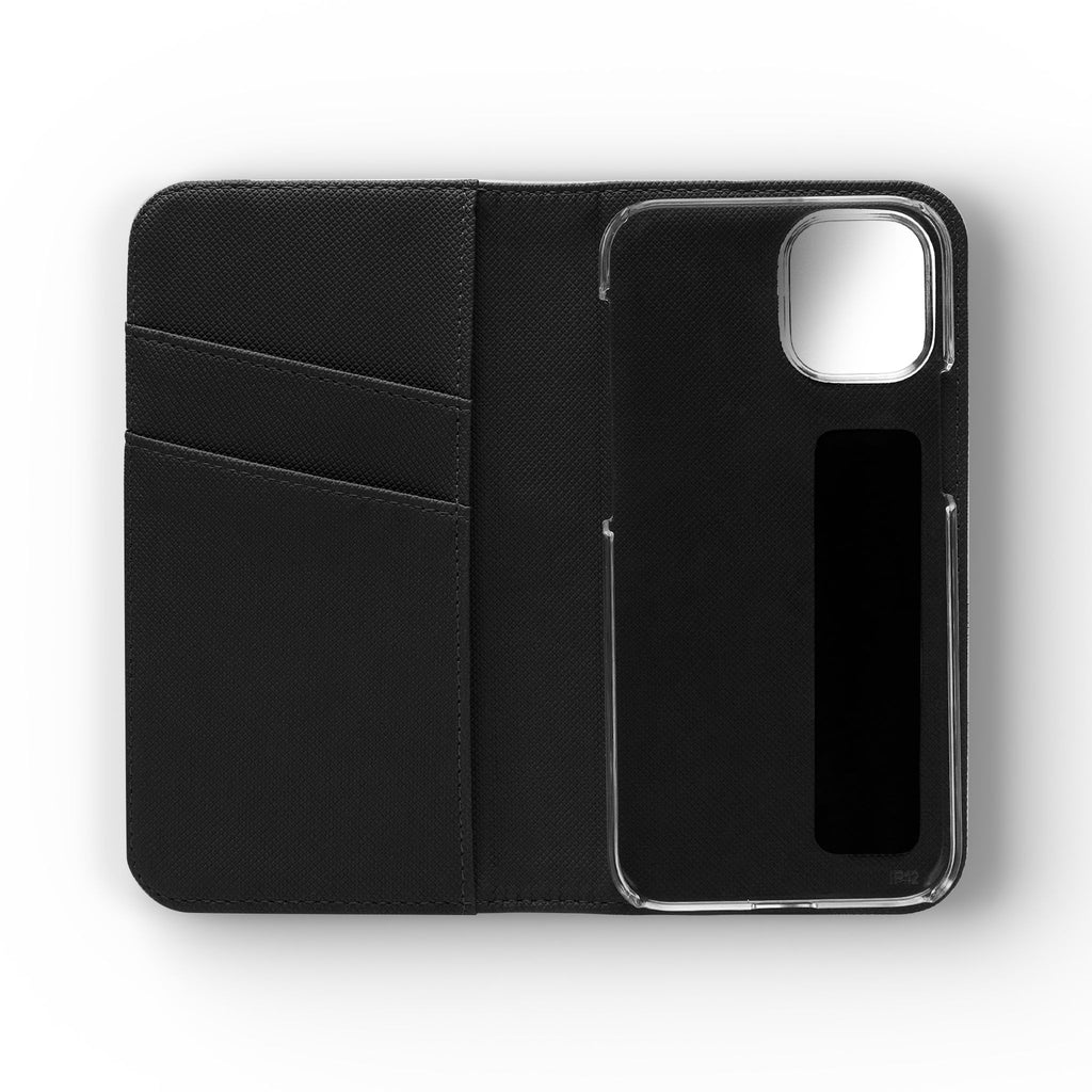 Christian Watercolor Heart Flip Case — "Trust in the Lord with all thine heart" Phone Wallet