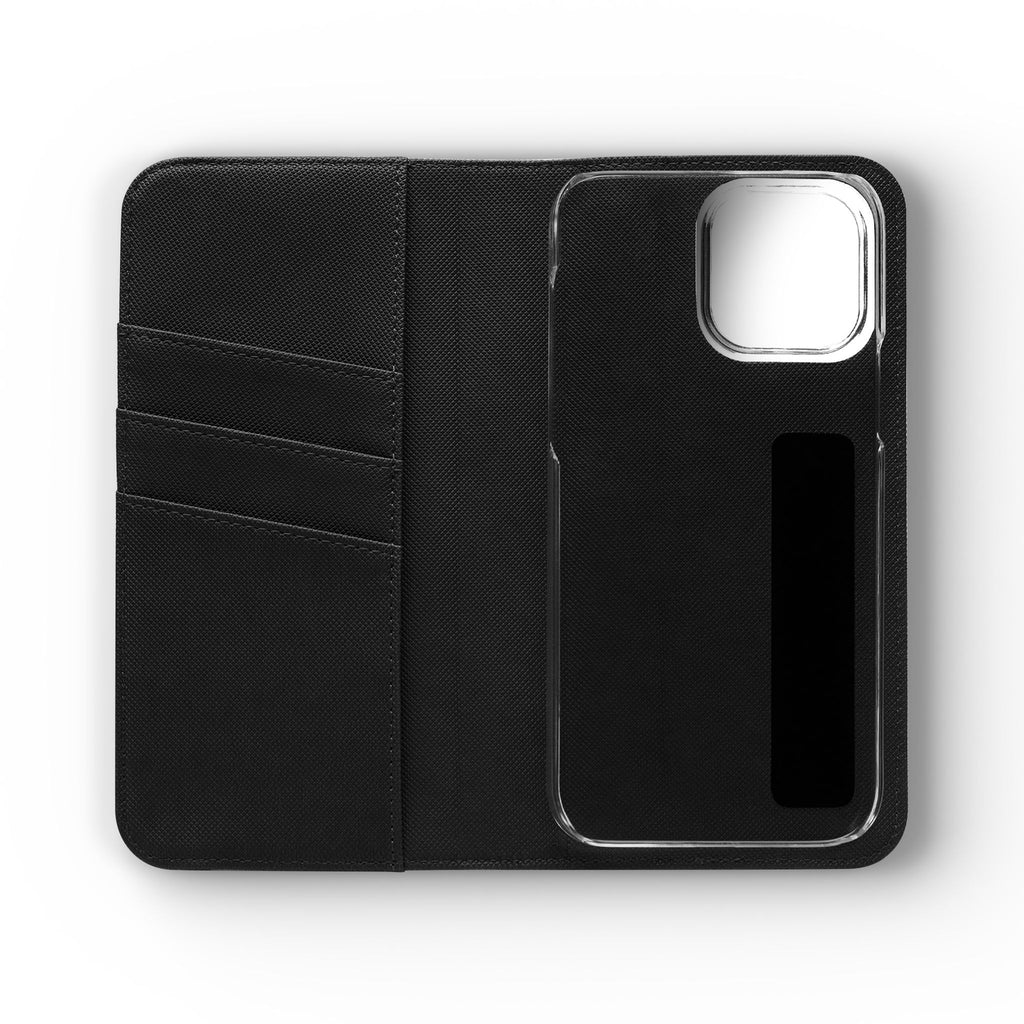 Christian Watercolor Heart Flip Case — "Trust in the Lord with all thine heart" Phone Wallet
