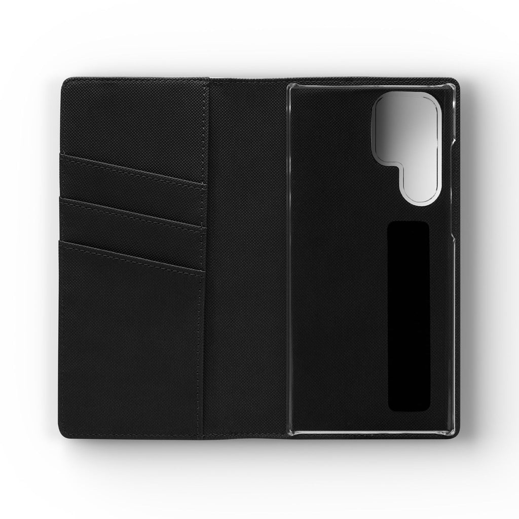 Christian Watercolor Heart Flip Case — "Trust in the Lord with all thine heart" Phone Wallet
