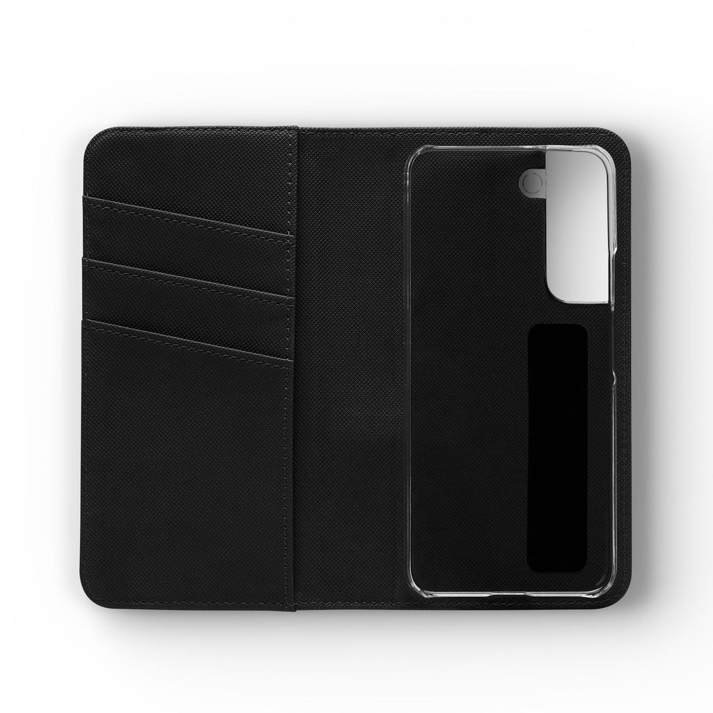 Christian Watercolor Heart Flip Case — "Trust in the Lord with all thine heart" Phone Wallet