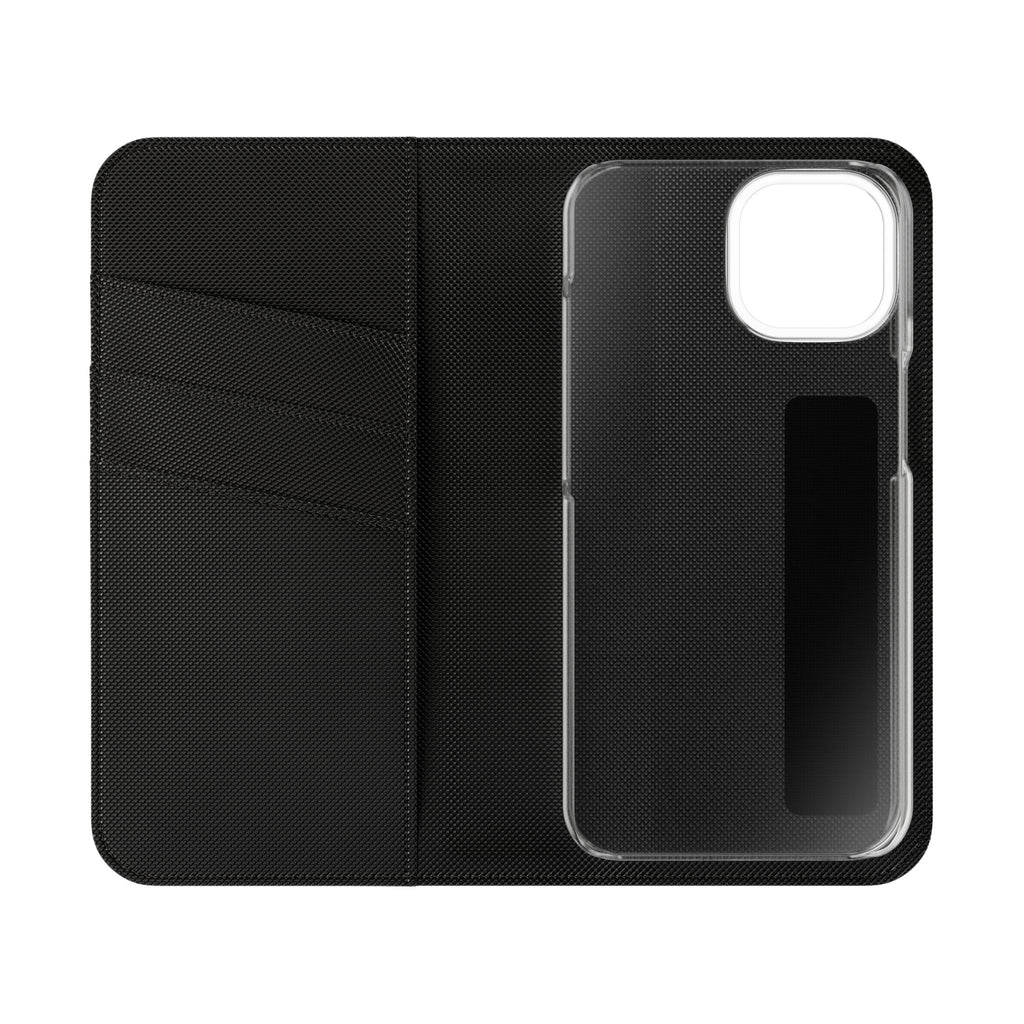 Christian Watercolor Heart Flip Case — "Trust in the Lord with all thine heart" Phone Wallet