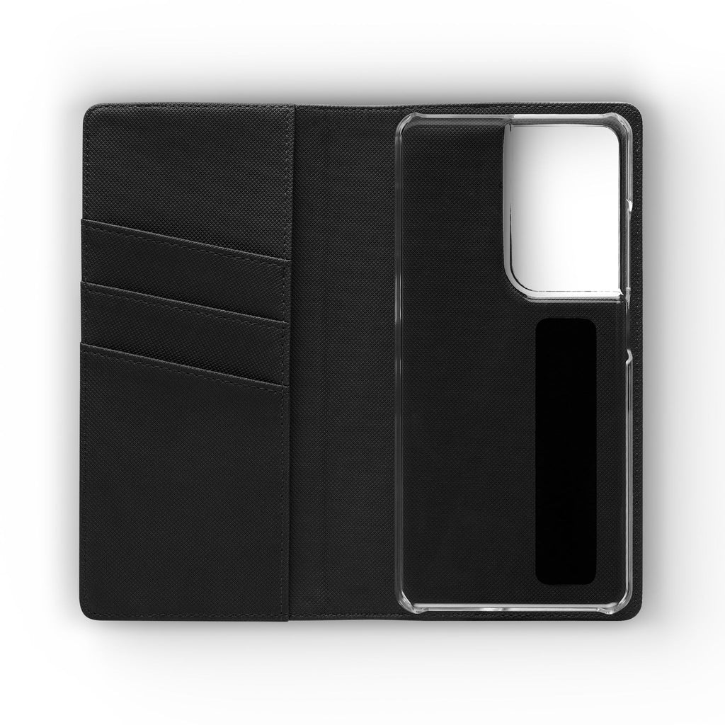 Christian Watercolor Heart Flip Case — "Trust in the Lord with all thine heart" Phone Wallet