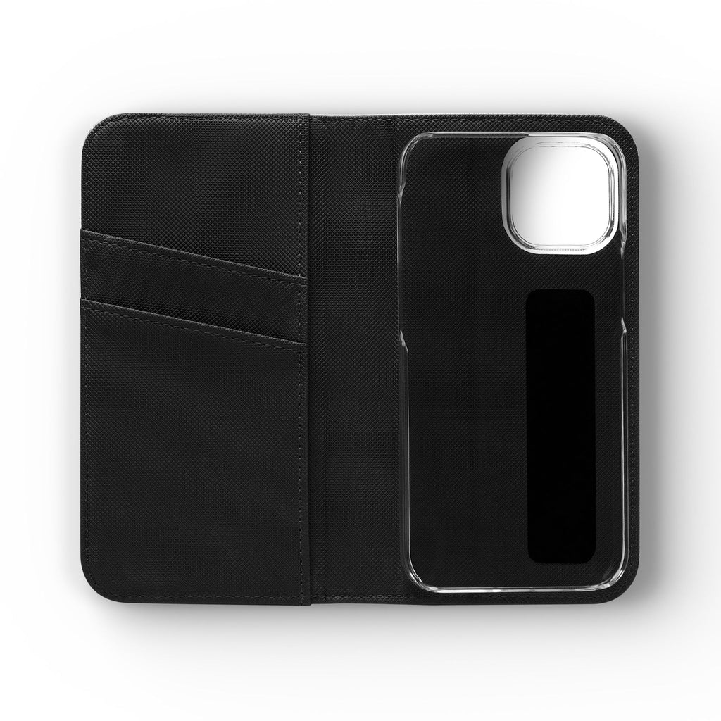 Christian Watercolor Heart Flip Case — "Trust in the Lord with all thine heart" Phone Wallet