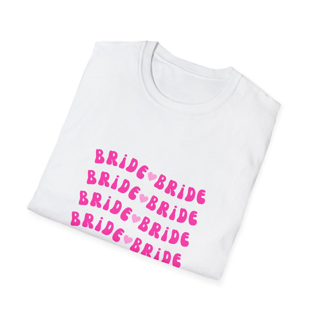 Bride Repeat Graphic T-Shirt — Pink Bachelorette Party Tee
