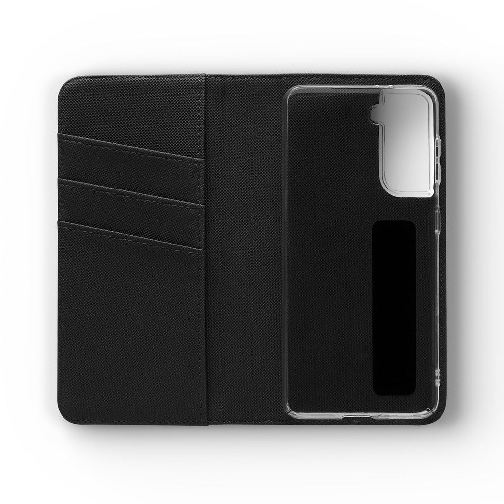 Christian Watercolor Heart Flip Case — "Trust in the Lord with all thine heart" Phone Wallet