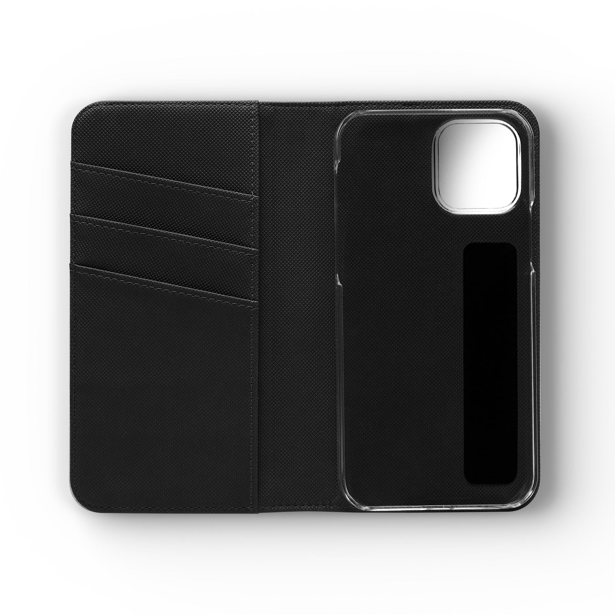 Christian Watercolor Heart Flip Case — "Trust in the Lord with all thine heart" Phone Wallet