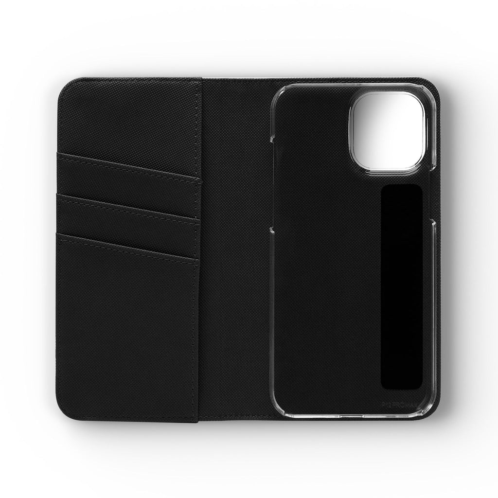 Christian Watercolor Heart Flip Case — "Trust in the Lord with all thine heart" Phone Wallet
